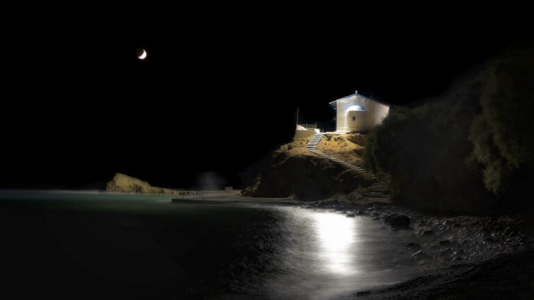 Kostas Chalkiadakis - Church-and-Moon